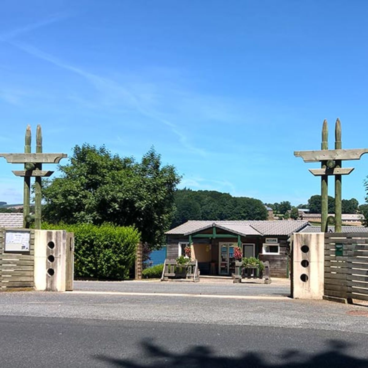 Aankomst vanaf de camping Aankomst vanaf de camping