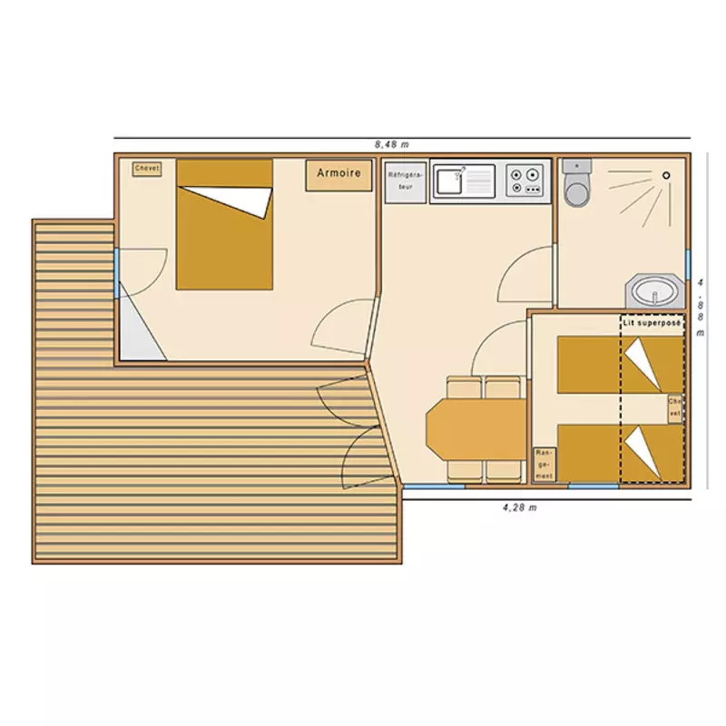 Plan du chalet PMR Plan du chalet PMR
